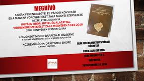 Könyvbemutató - Vöröskeresztes élet Zala megyében 1945-2016