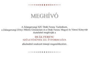 Deák megemlékezés 2025 Deák megemlékezés 2025