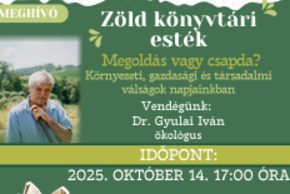 Zöld könyvtári esték Zöld könyvtári esték