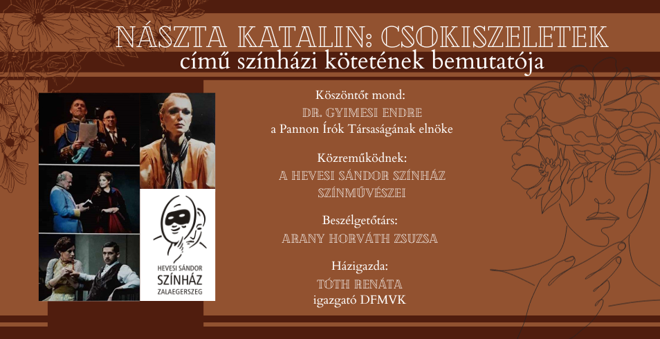 Nászta Katalin Csokiszeletek c. kötetének bemutatója 2023.11.30.