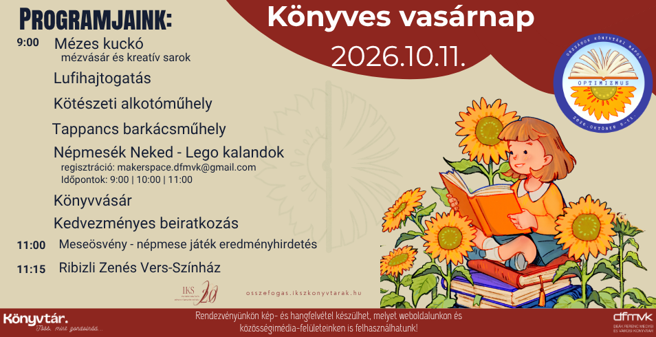K�nyves Vas�rnap a DFMVK-ban!