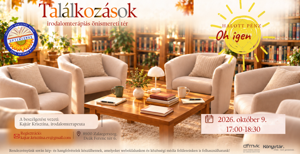 Tal�lkoz�sok - irodalomter�pi�s �nismereti t�r
