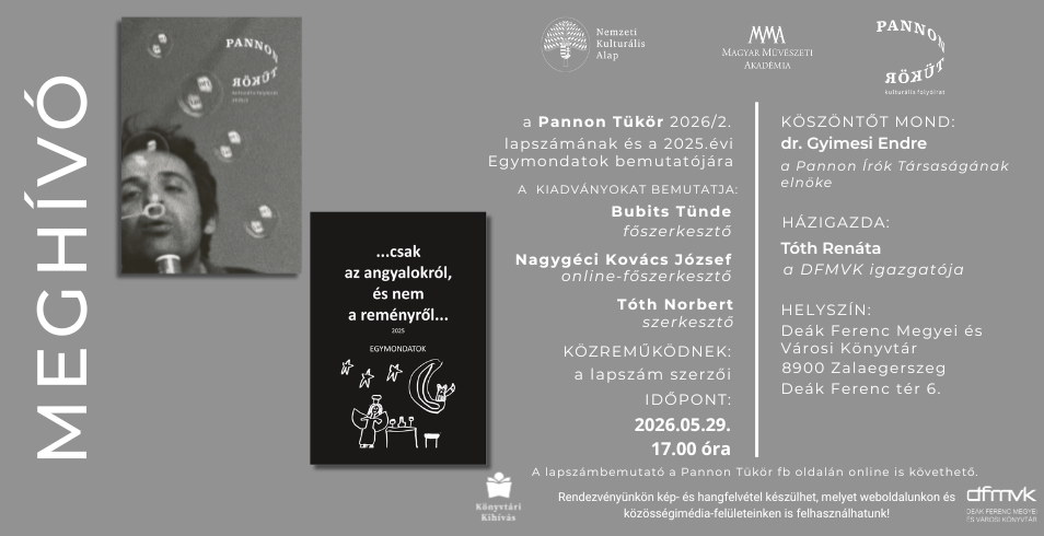 Pannon T�k�r 2026/2. lapsz�mbemutat�