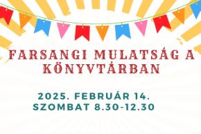 Farsangi mulats�g a k�nyvt�rban!
